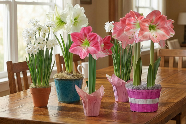 Pre-planted bulb gift garden ready to bloom indoors